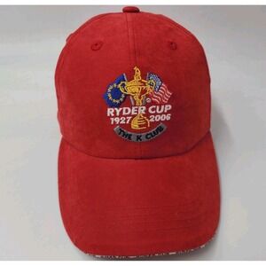 Vintage 2006 Ryder Cup The K Club Adjustable Golf Hat Cap Casual Men Women Red